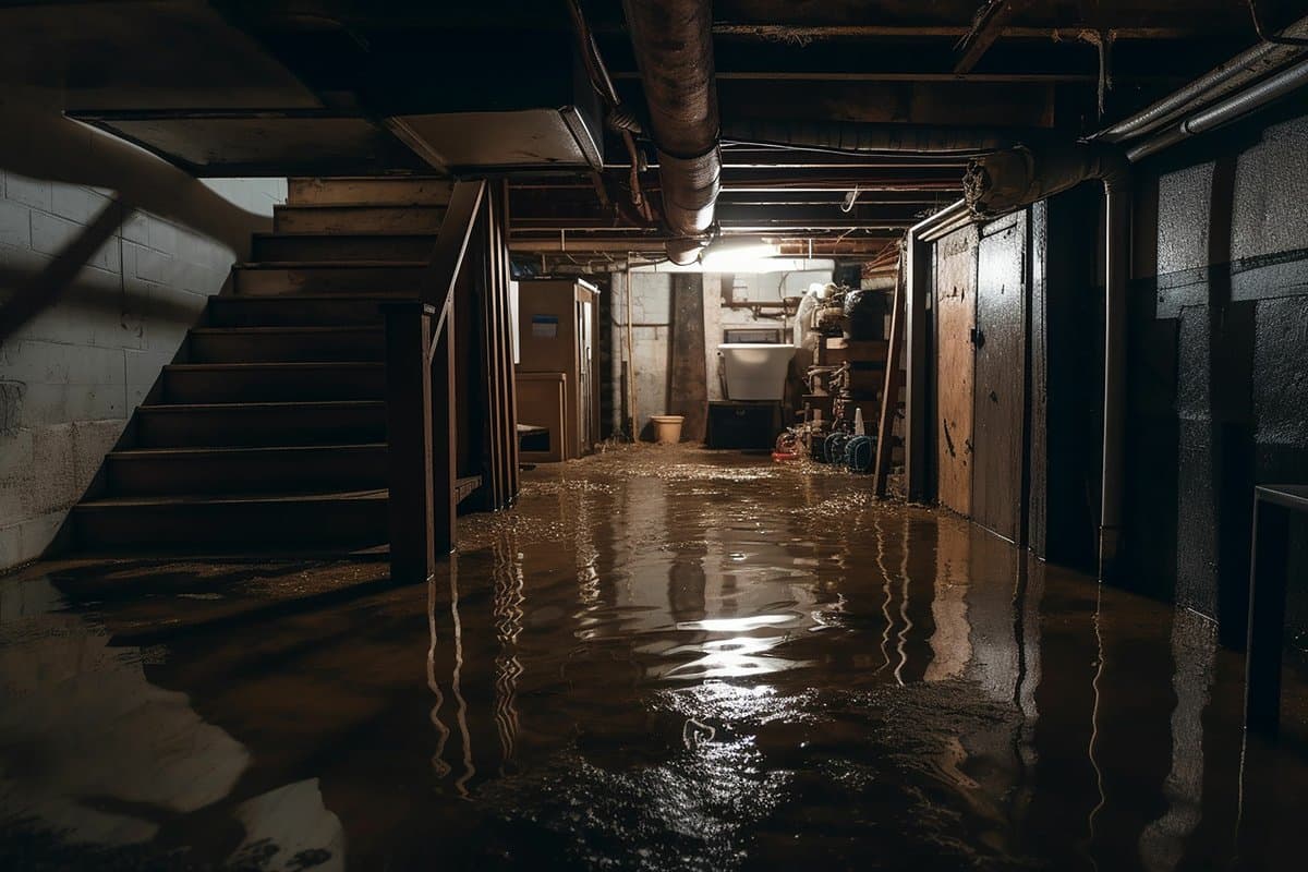 Basement floor drain backing up